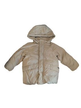 🩵4/$20 ZARA Kids Tan‎ Hooded Puffer Jacket